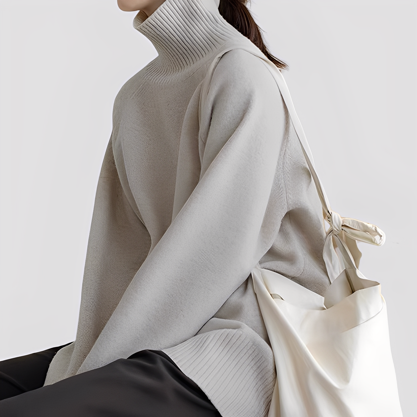 Nylah - Prosty oversize golf dla kobiet