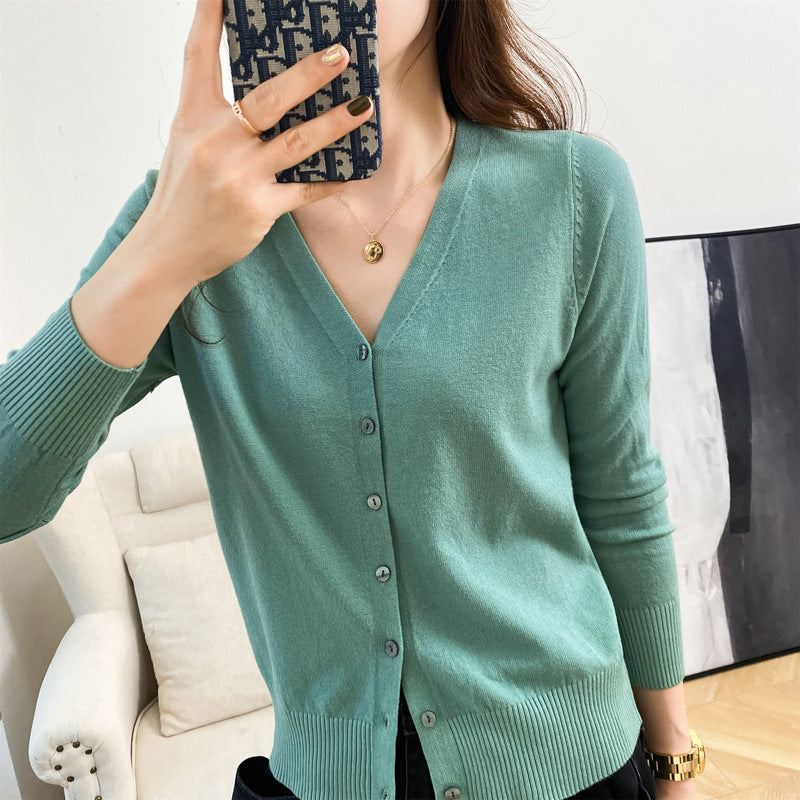 Lauren - Elegancki sweter z dzianiny z guzikami dla kobiet