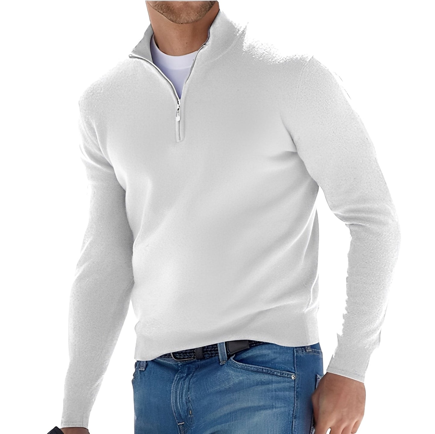Eliott - Elegancki sweter z zamkiem dla mężczyzn