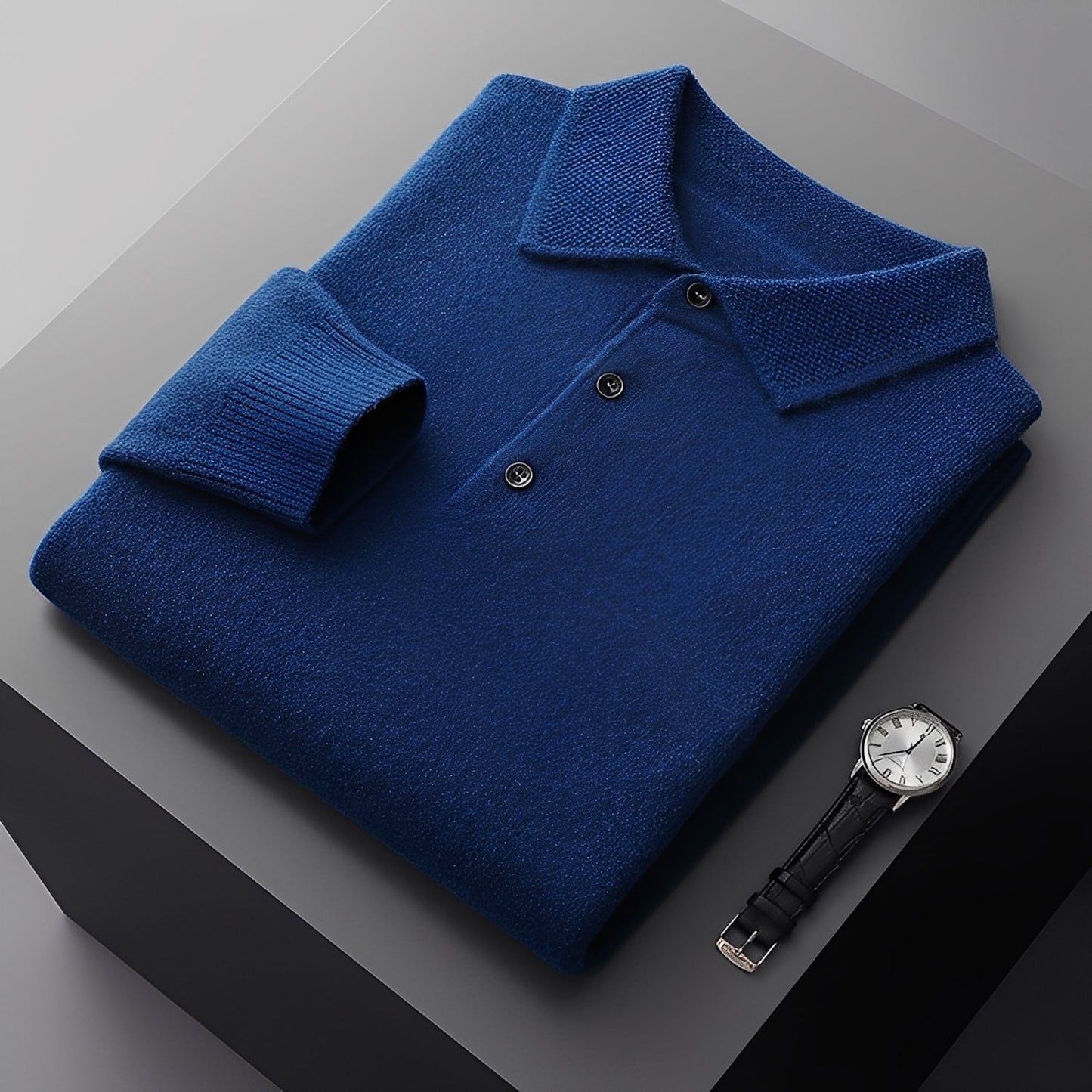 Soren - Nowoczesny polo sweter dla mężczyzn
