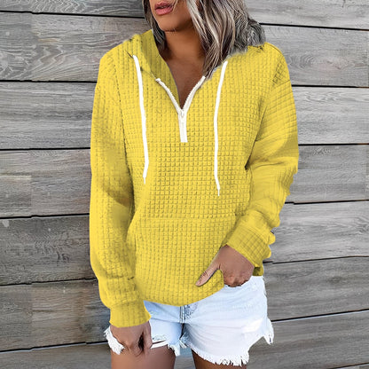 Amanda - Stylowy Waffel-Hoodie dla kobiet