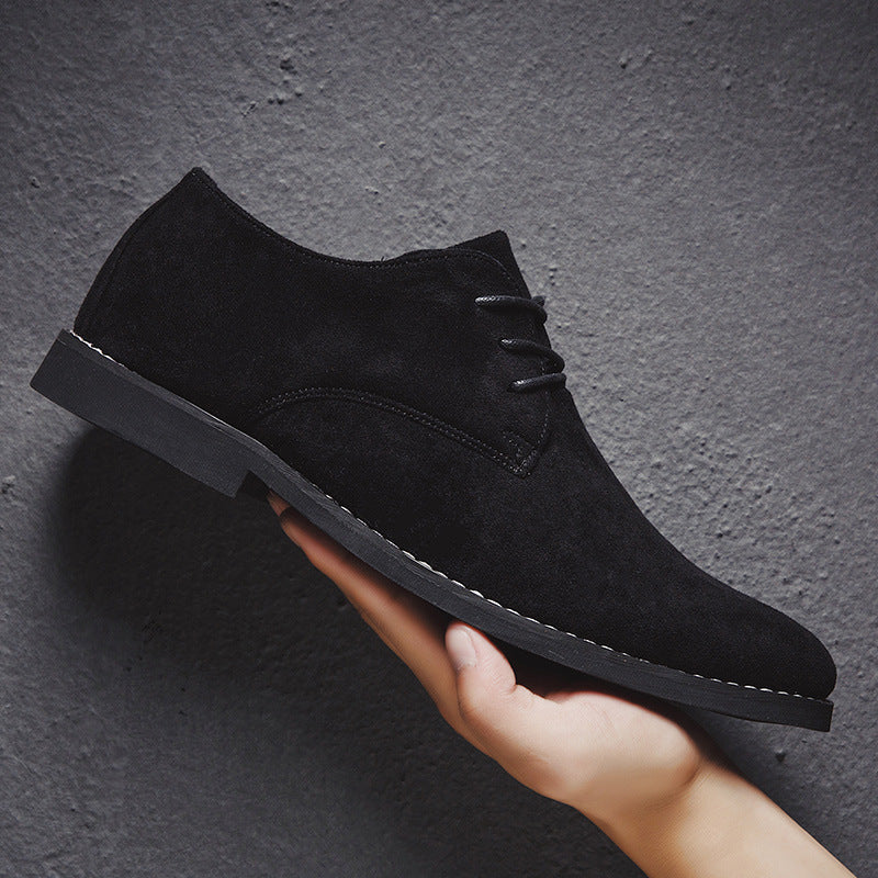 Johnny - Eleganckie buty Oxford z zamszu dla mężczyzn