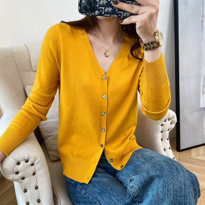 Lauren - Elegancki sweter z dzianiny z guzikami dla kobiet
