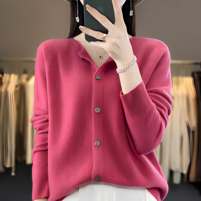 Haydée - Kardigan z guzikami elegancki dla kobiet