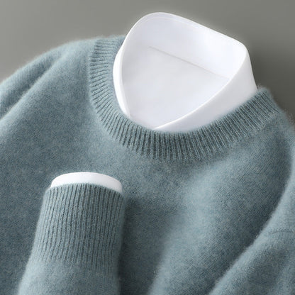 Wayne - Retro-sweter z grubego kaszmiru dla mężczyzn