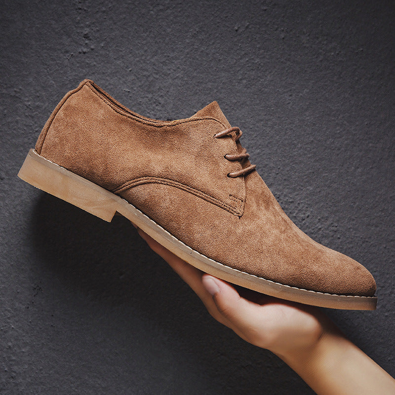 Johnny - Eleganckie buty Oxford z zamszu dla mężczyzn