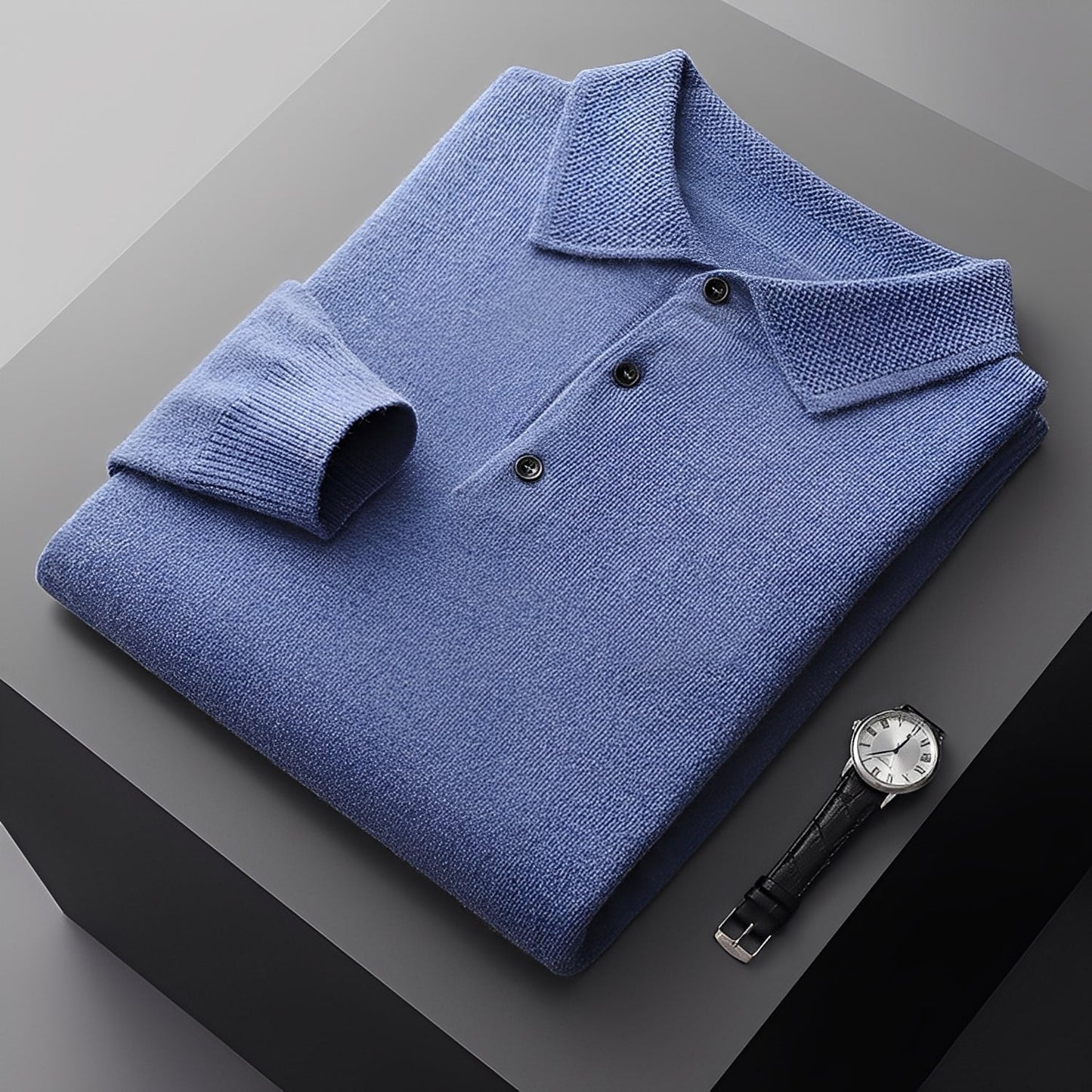 Soren - Nowoczesny polo sweter dla mężczyzn