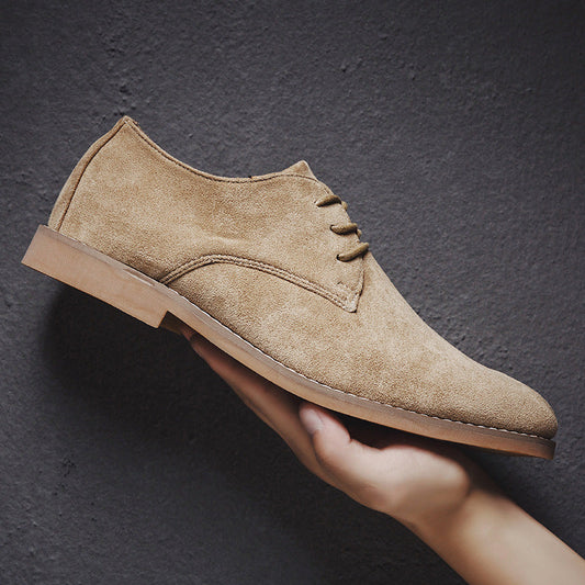 Johnny - Eleganckie buty Oxford z zamszu dla mężczyzn