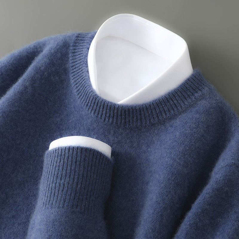 Wayne - Retro-sweter z grubego kaszmiru dla mężczyzn