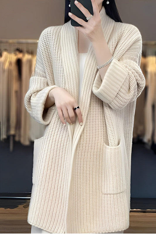 Suzanna - Elegancki długi kardigan dla kobiet