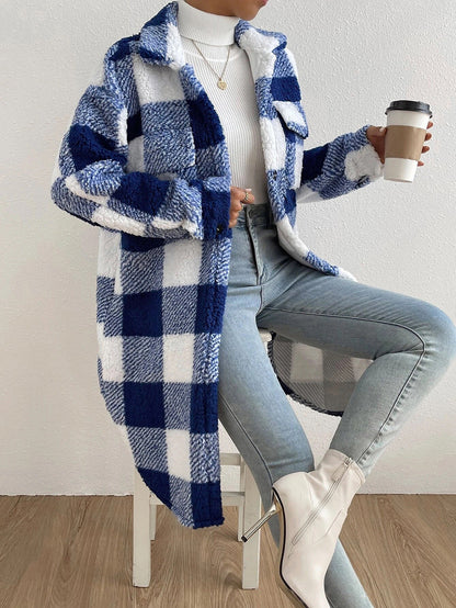 Rachel - Stylowy, ciepły płaszcz fleece dla kobiet