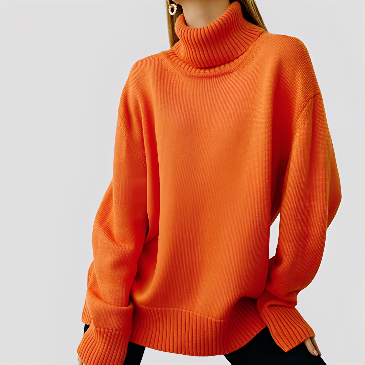 Nylah - Prosty oversize golf dla kobiet