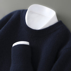 Wayne - Retro-sweter z grubego kaszmiru dla mężczyzn