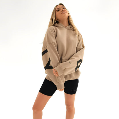 Angeline - Ciepła bluza z kapturem z modnym wzorem dla kobiet