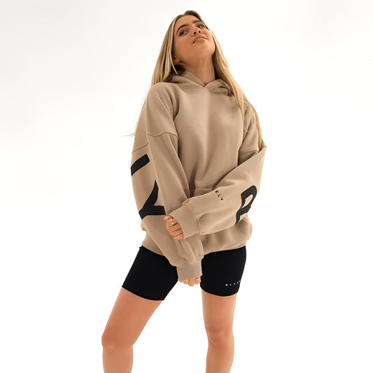 Angeline - Ciepła bluza z kapturem z modnym wzorem dla kobiet