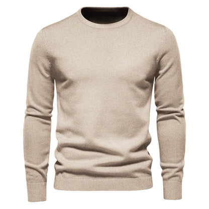 Louis - Prosty, gruby dzianinowy sweter dla mężczyzn