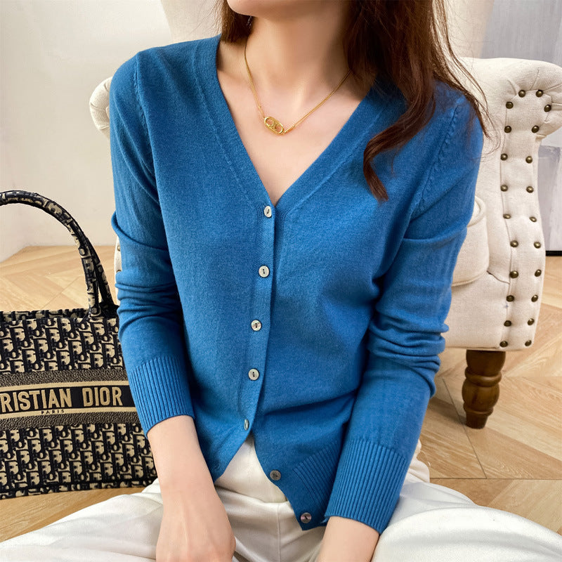 Lauren - Elegancki sweter z dzianiny z guzikami dla kobiet