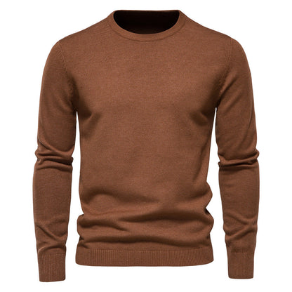 Louis - Prosty, gruby dzianinowy sweter dla mężczyzn