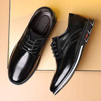 Bradley - Eleganckie formalne skórzane buty dla mężczyzn