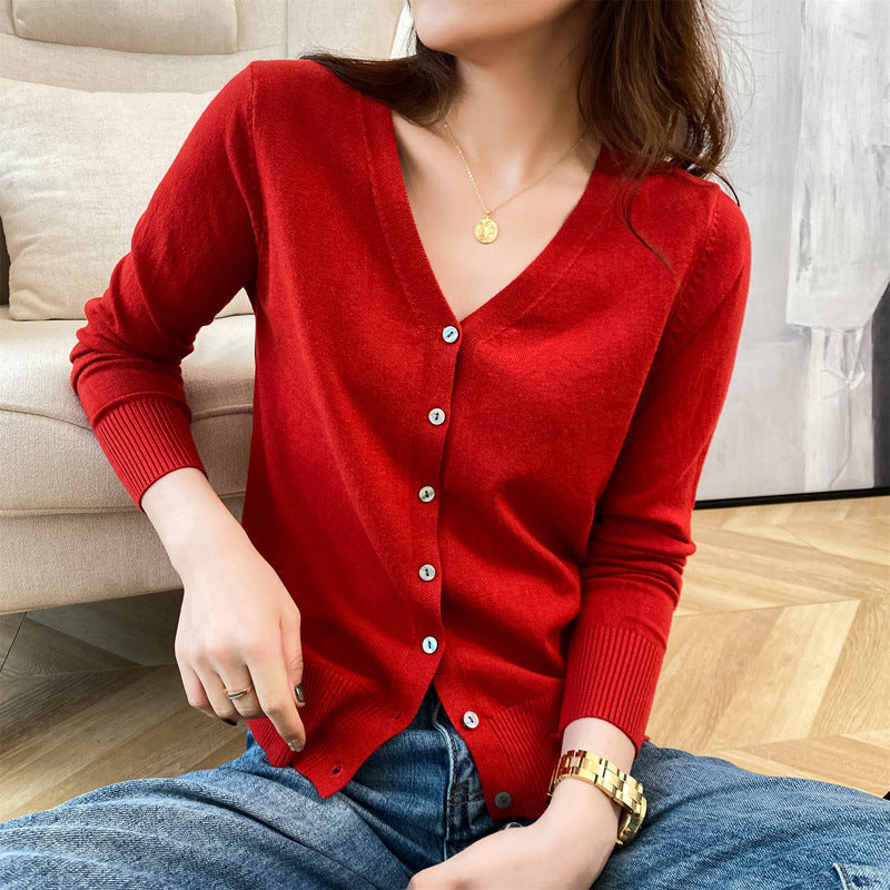Lauren - Elegancki sweter z dzianiny z guzikami dla kobiet