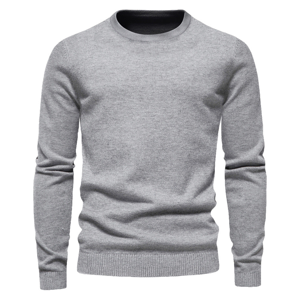 Louis - Prosty, gruby dzianinowy sweter dla mężczyzn