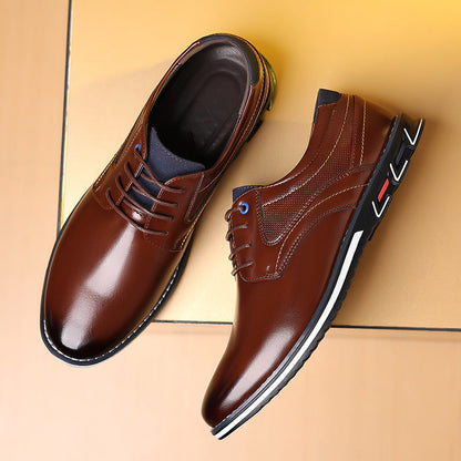 Bradley - Eleganckie formalne skórzane buty dla mężczyzn