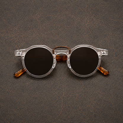 Stylowe okrągłe okulary przeciwsłoneczne do codziennych stylizacji