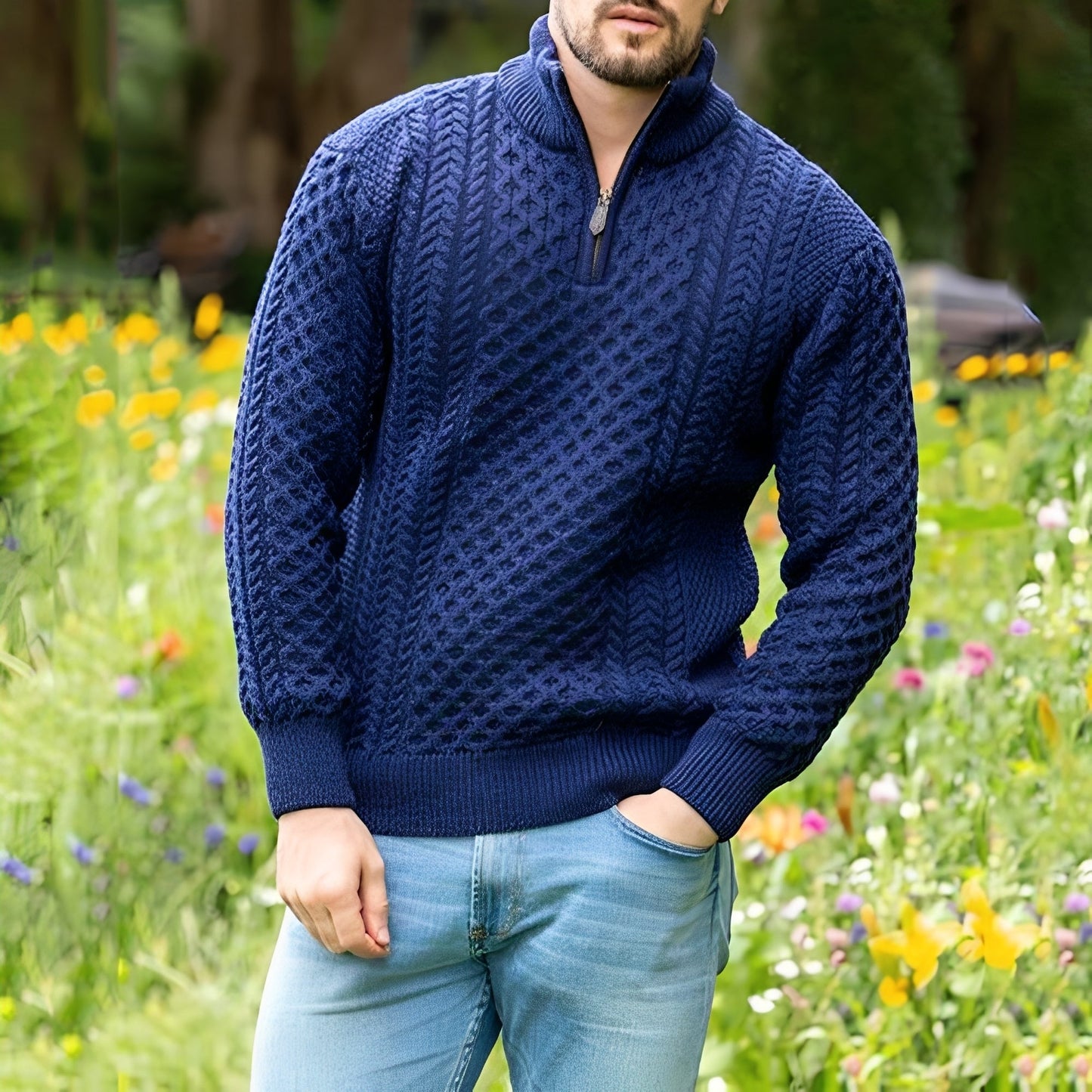 Henry - Stylowy, luźny sweter dla mężczyzn