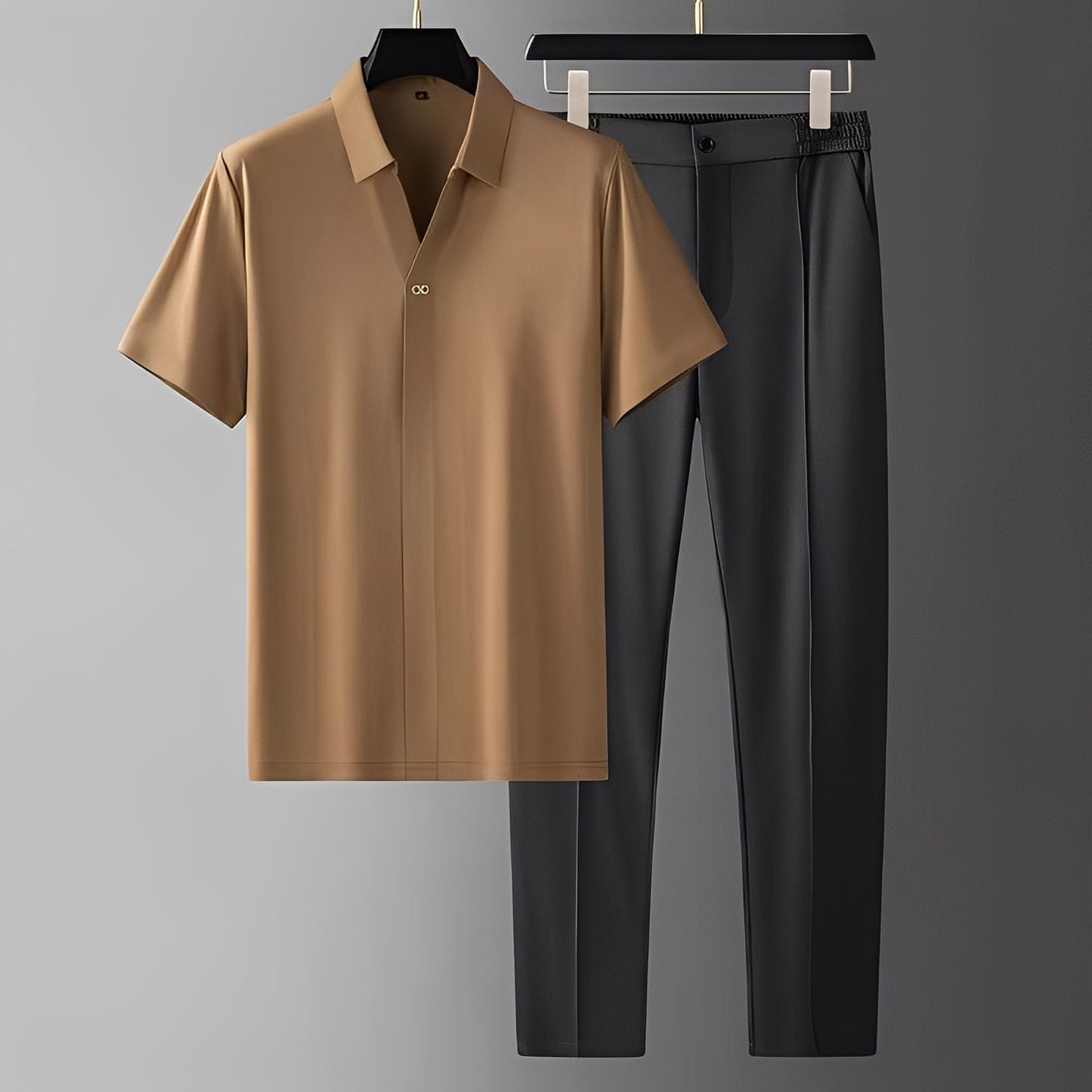 Alexander - Zestaw polo i eleganckie krótkie spodnie dla mężczyzn