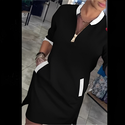 Angelena - Szykowna sukienka z długimi rękawami dla kobiet