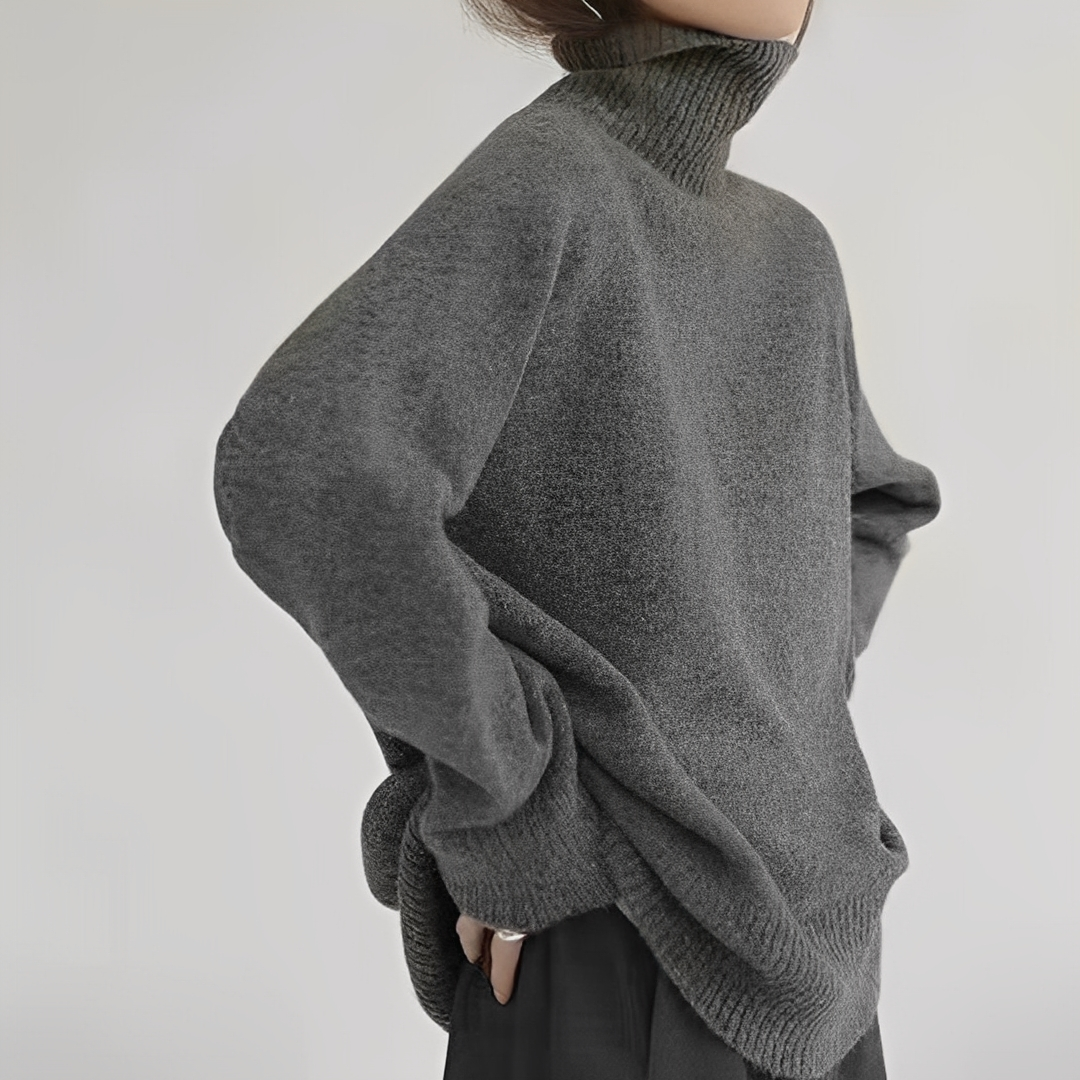 Ophélie - Elegancki sweterek z golfem dla kobiet