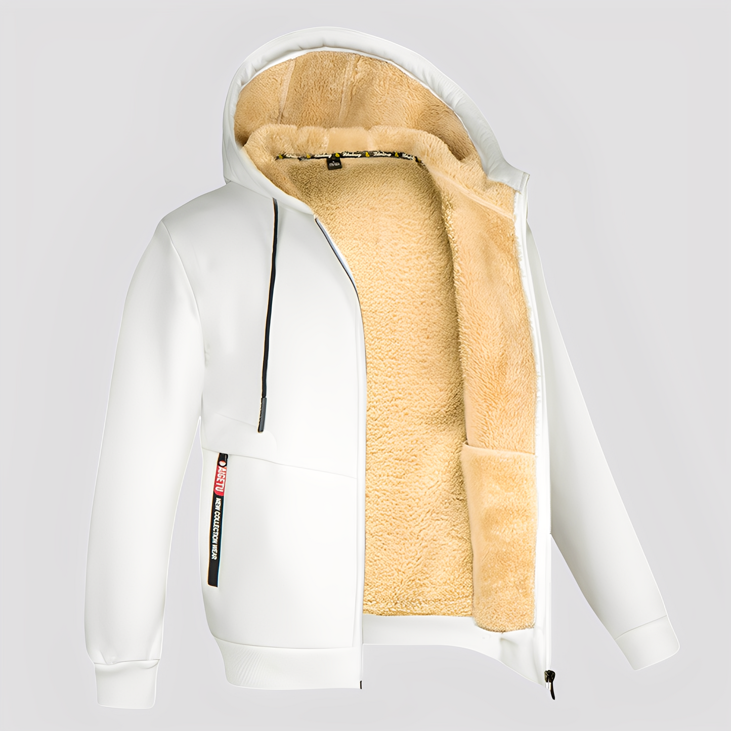 Waldo - Prosty, z podszewką z polaru hoodie dla mężczyzn