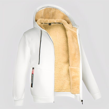 Waldo - Prosty, z podszewką z polaru hoodie dla mężczyzn