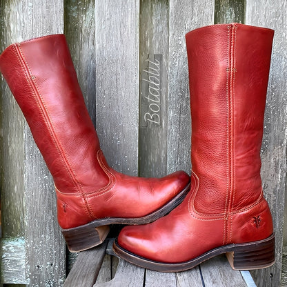 Lauryne - Buty skórzane na wysokim obcasie dla kobiet