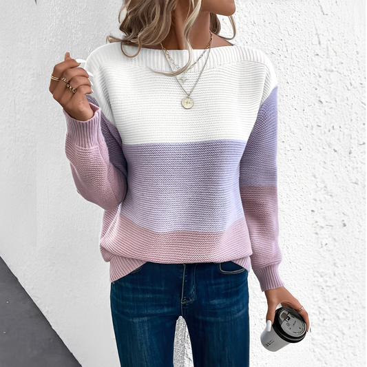 Anelie - Sweter dziany modny dla kobiet