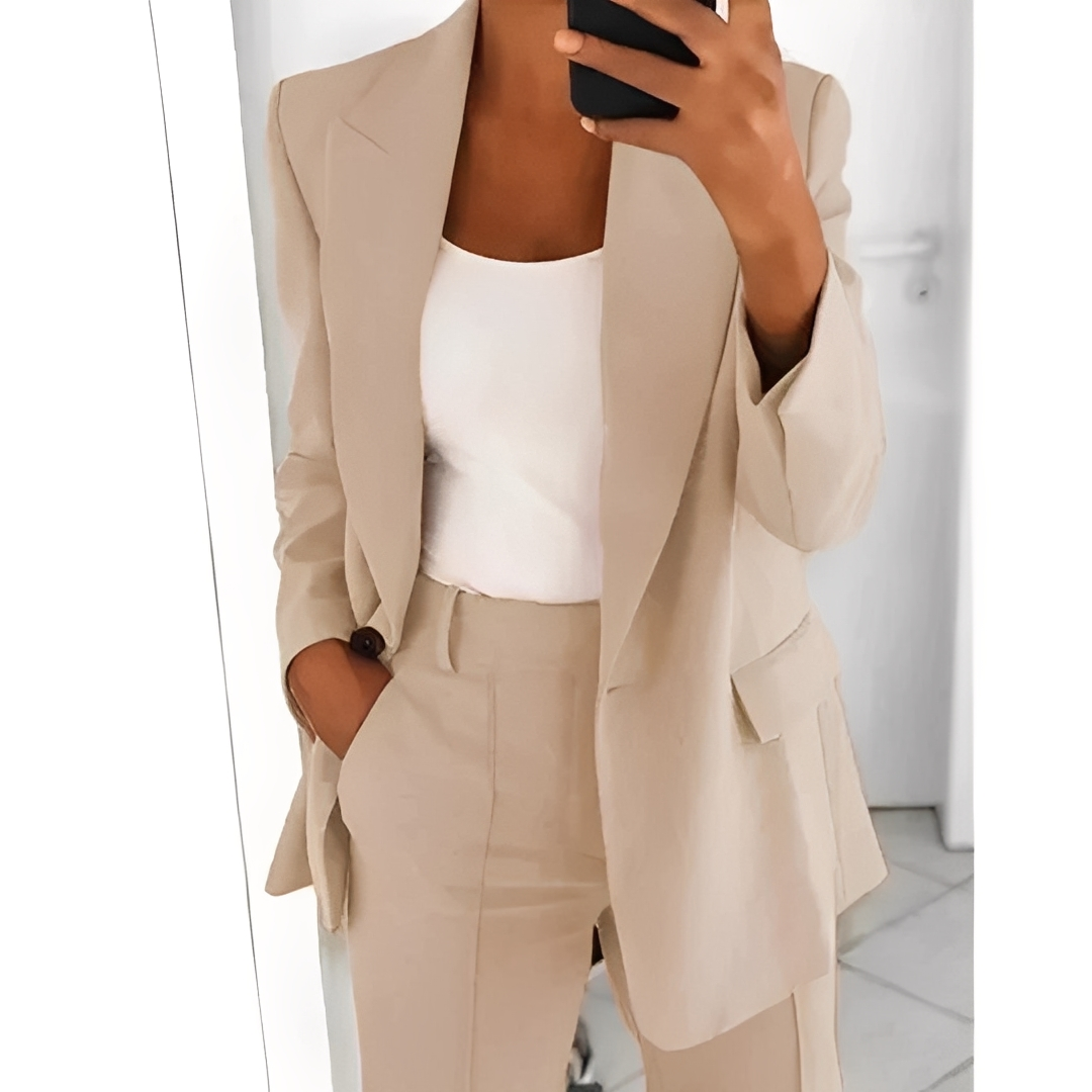 Alexes - Blazer i eleganckie spodnie dla kobiet zestaw