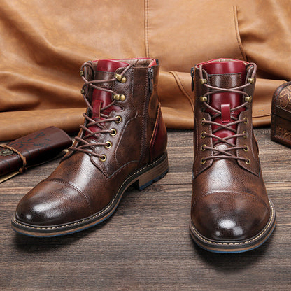 Mendel - Formalne Oxford-skórzane buty dla mężczyzn