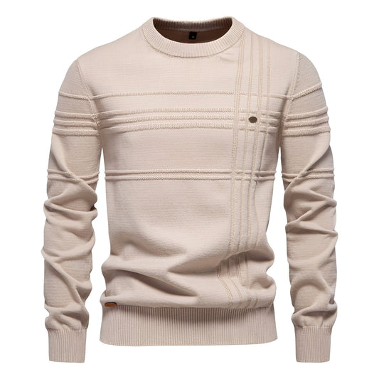 Marcel - Stylowy sweter z wzorem dla mężczyzn