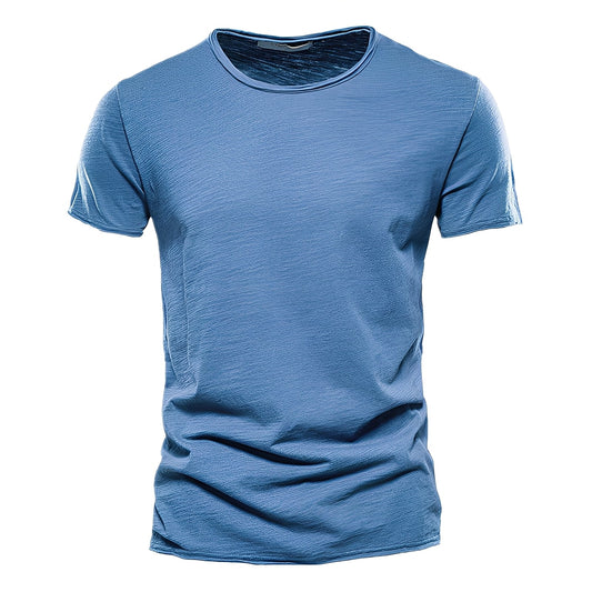 Roderick - Luźny krótki rękaw T-shirt z bawełny dla mężczyzn