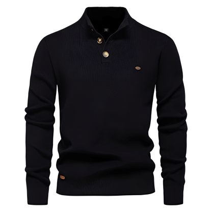 Brant - Stylowy sweter z zamkiem ćwierć dla mężczyzn