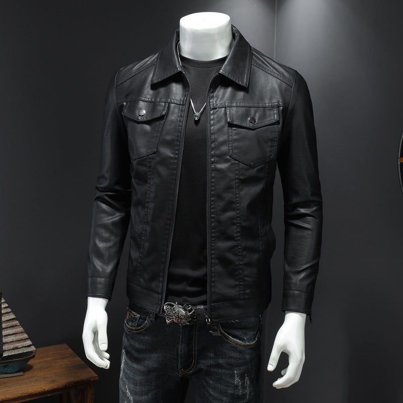 Nelson - Luźna Biker-Kurtka Skórzana dla Mężczyzn