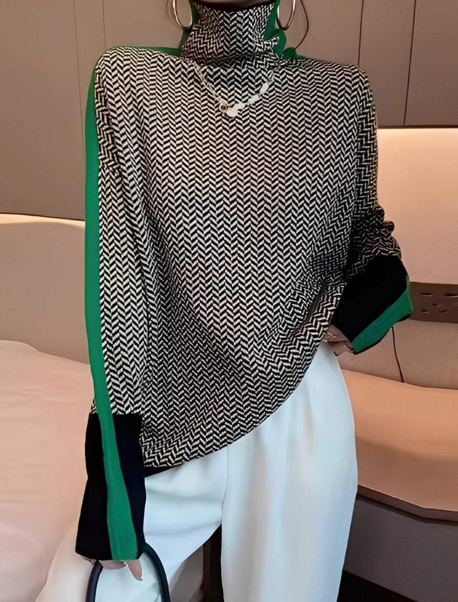 Bryony - Stylowy sweterek z golfem dla kobiet
