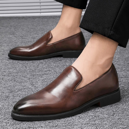 Oscar - Luźne, eleganckie skórzane mokasyny dla mężczyzn