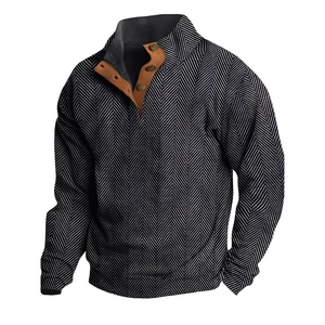 Austin - Retro-sweter z eleganckim nadrukiem dla mężczyzn