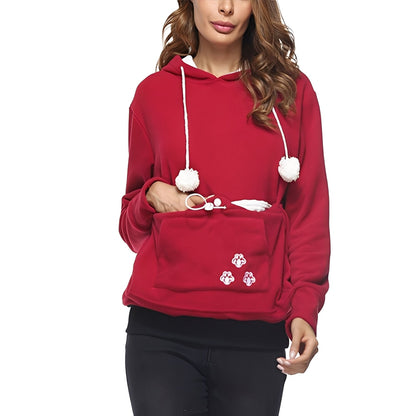 Samantha - Stylowy hoodie z kieszenią dla kobiet
