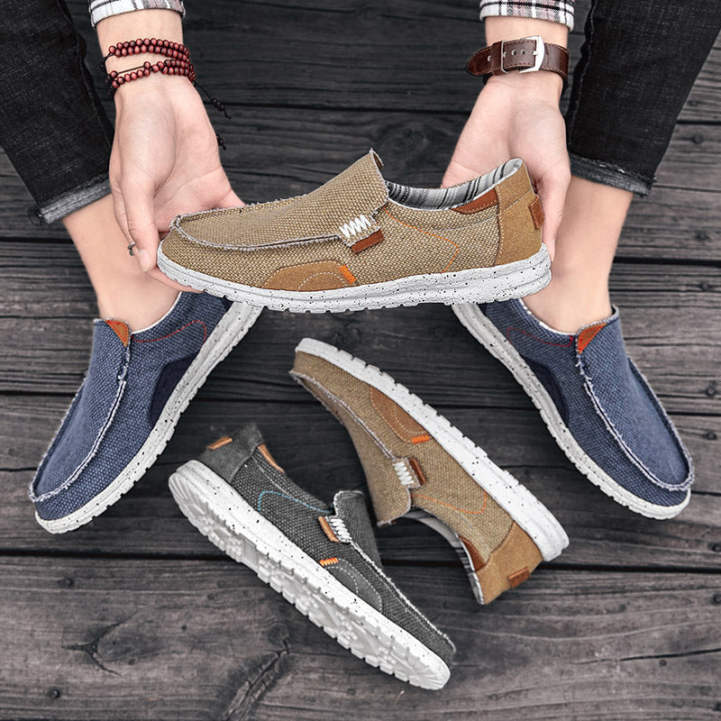 Maxwell - Stylowe, lekkie canvas-slipper dla mężczyzn