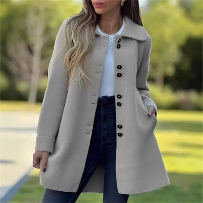 Amelia - Modna, elegancka Fleece-kardigan dla kobiet