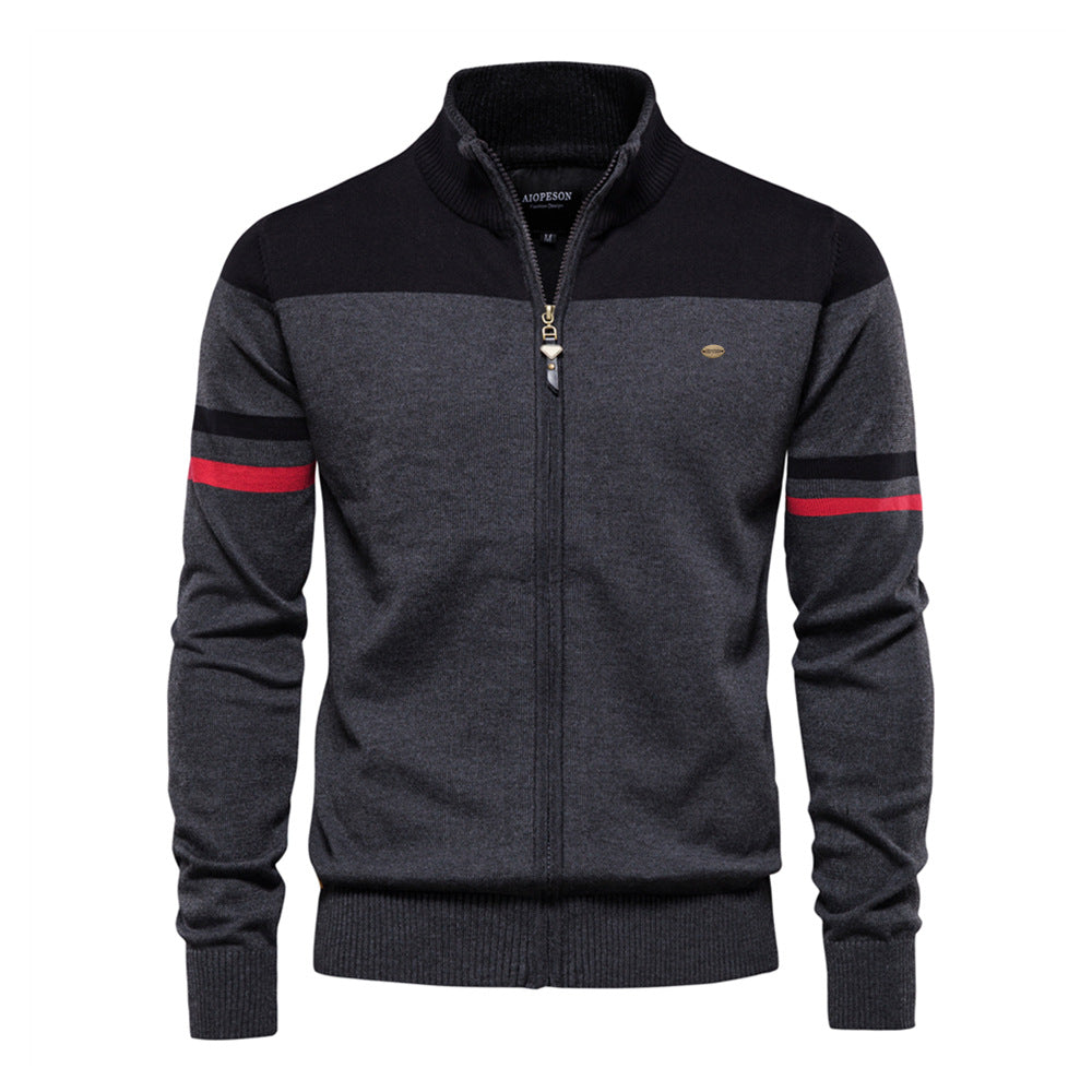 Thomas - Stylowy sweter z zamkiem dla mężczyzn