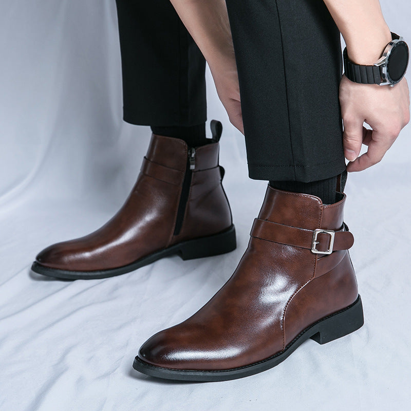 Wilfred - Stylowe Chelsea-buty ze skóry dla mężczyzn