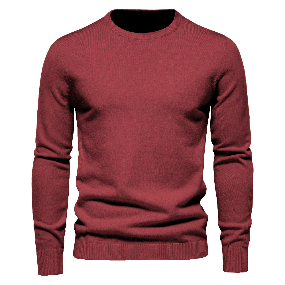 Louis - Prosty, gruby dzianinowy sweter dla mężczyzn